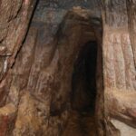 Trace de pointerolle et attaque au feu sur une paroi de galerie