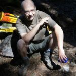 Moi en pause sur un chantier de fouille au Thillot