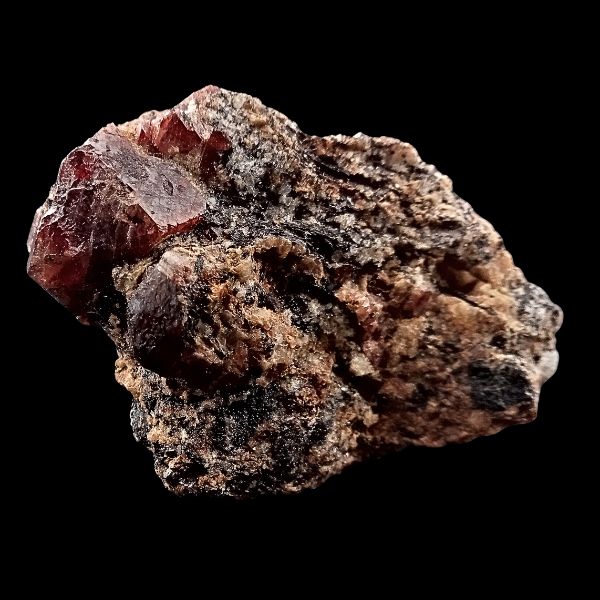 Zircon (Hyazinth) sur Matrice – Rareté de la Vallée d'Astor, Pakistan