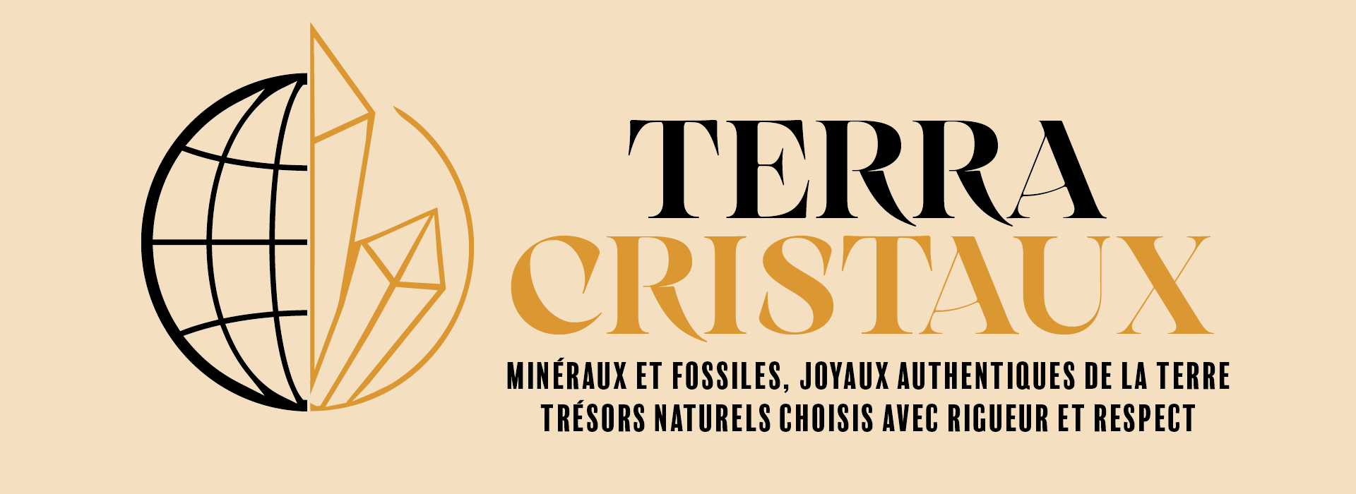 Logo TerraCristaux sur fond naturel