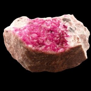 Cobaltocalcite brute rose du Congo, 437 grammes, cristalisation fine, minéral naturel non poli