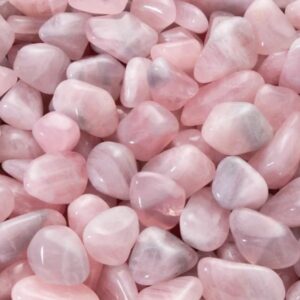 Pierre roulée quartz rose taille M, polie, couleur rose naturelle, provenant du gisement de Minas Gerais, Brésil