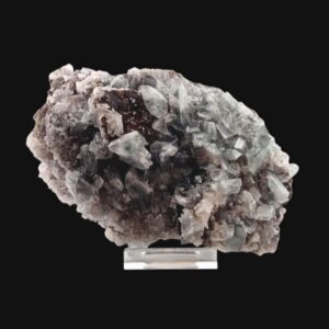 Fluorite bleue de Moscona avec baryte – Asturias, Espagne – Pièce de collection