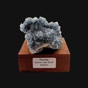 Fluorite bleue d’Akwana – Logo, Benue, Nigeria – Pièce de collection